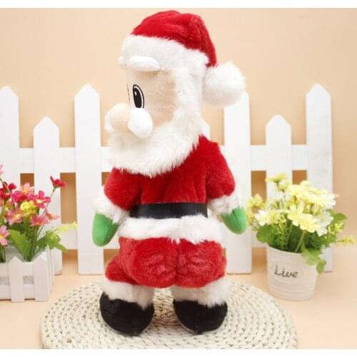 Santa Claus can sing, dance, plush, electric doll, Christmas decorations