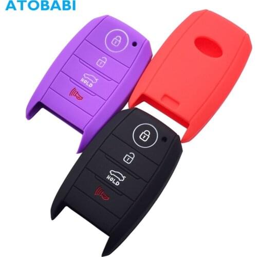 Silicone Car Key Case Smart Remote Control Fobs Protector Cover Keychain Skin For KIA K3 K5 Cerato Forte Sorento Rio Rio5 Optima