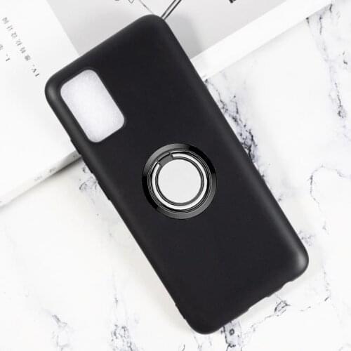 For Samsung Galaxy A02s A12 A42 A51 F41 M01 Core M01s M31s M51 Note 20 Ultra S20 FE Back Ring Holder Bracket Cover Silicone Case