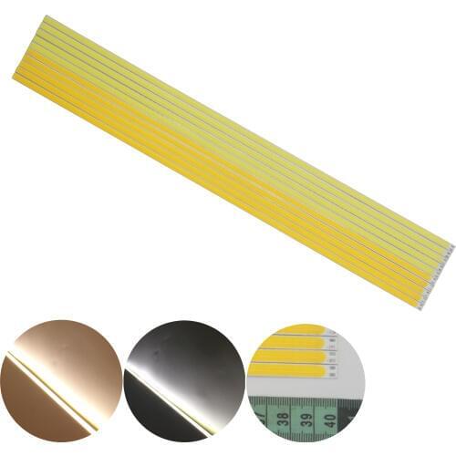 5PCS LED COB Strip 400x6mm 12W 12V flexible Bar light tubes Warm White for DIY Outdoor bulb COB Camping Lamp source COB led