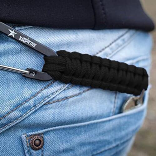 Tactical Backpack Military Nylon Hanging Buckle High Strength Nylon Chain Backpack Key Hook Webbing Belt Clip Climbing Carabiner