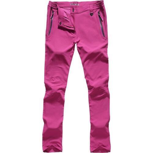 Outdoor Pants Soft Case Outdoor Womens Winter Plus Velvet Thick Warm Cold Ski Pants Wind-Resistant Walking Sports Climbing Pant