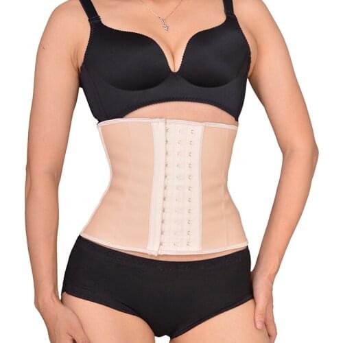 9.4inch Tummy Shaper Women Corset Waist Trainer Corsets Slimming Fit Shapewear Belt Short Underbust Latex Corset Female Corselet