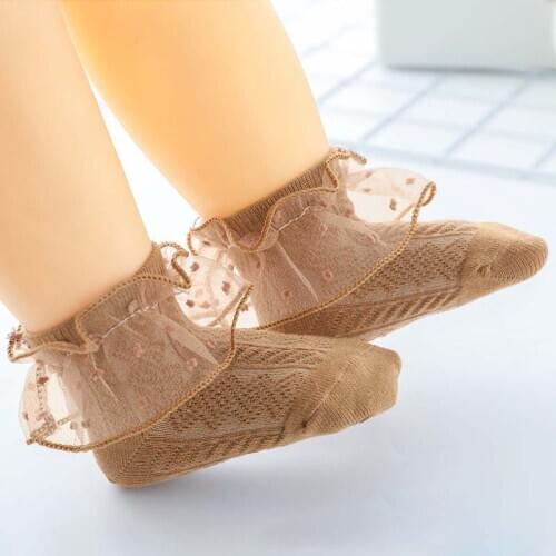 10pair/lot Kids Jacquard Baby Lace Princess Cotton Sock For Infant Newborn Babys Girls Toddler Fashion Super Soft Short Socks