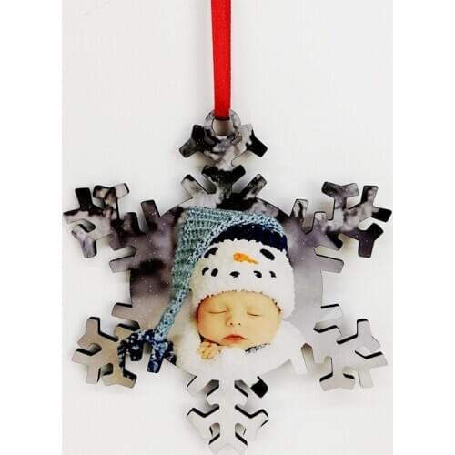 100pcs/lot sublimation blank heat transfer printing Christmas tree decoration pendant MDF two-sided printing new DIY gifts