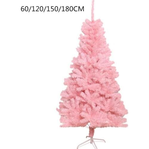 1x 60-180CM Pink Christmas Tree Decorative Tree Green Plant New Year Xmas Gift Home Office Mall Hotel Cabinet Navidad Decoration