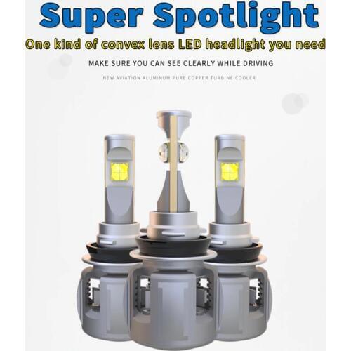 2PCS H8 H9 H11 120W 12000LM ETI-70 LENS Chips E70 LED Headlight Front Lamps Bulbs H1 H7 H4 9005/6 HB3/4 9012 D1S/D2S/D3S/D4S 6K