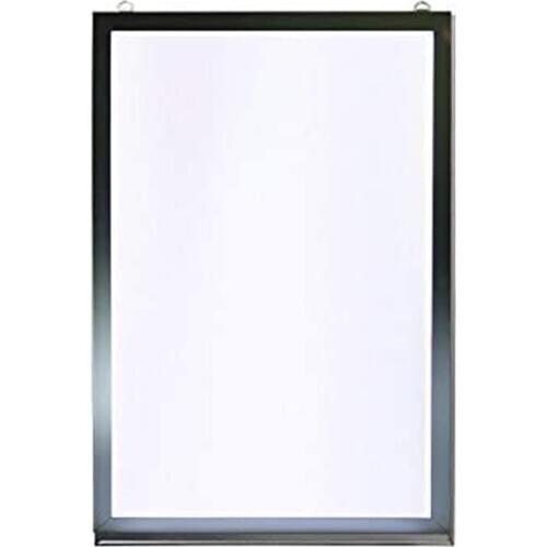 Aluminum Illuminated Movie Poster Frames Snap Clip Frame Advertising Backlit Sign Display A4 -Silver