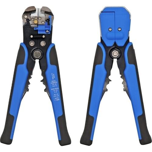 Wire Stripper 24-10 AWG/0.2-6 mm Automatic Wire Stripping Tool 8 Inch Self-adjusting Wire Stripper 3 in 1 Wire Stripping Pliers