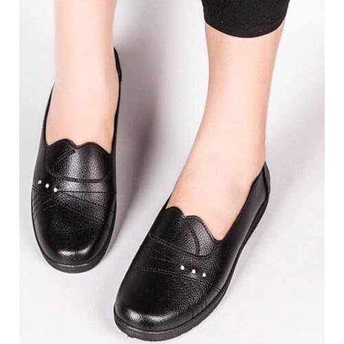LIHUAMAO loafers for women slip on shoes round toe party work outdoor fashion ladies comfortable soft sole casual slip on flats