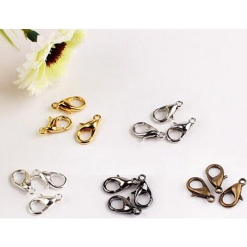 Fashion 12mm lega di zinco chiusura aragosta parrot catenacci gancio oro argento bronzo antico rhodium artiglio chiusura