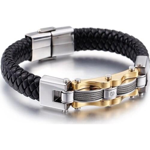 New simple retro anchor leather bracelet bracelets Punk wind and multi-layer bracelet magic bracelet