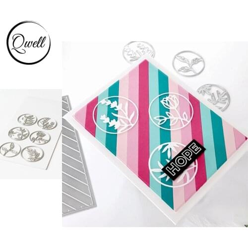 QWELL Floral Circlet Metal Cutting Dies Set for DIY Scrapbooking Craft Paper Cards Embossing Making Template 2020 New