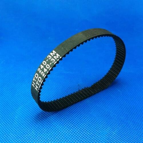 Width 10mm rubber timing belt, HTD3M conveyor belt with synchronous belt