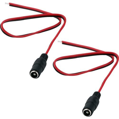 SMTKEY 2pcs High Quality DC Power Supply Connector Cable DC Power Pigtail