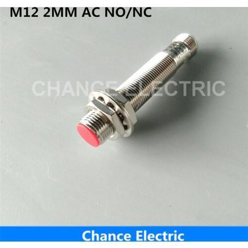 M12 Sensor Connector 2mm Distance NO/NC/NO+NC Half Sets Without Cable Switch Inductive Proximity Sensor AC