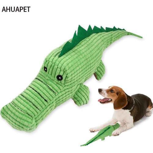 Bite Soft Green Crocodile Dog Chew Toys Dog Toys For Large Dogs Games Plush Dolls Squeaky Fleece Supplies Squeak