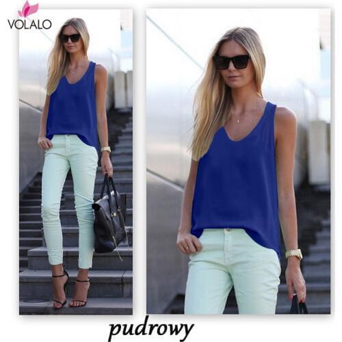 Блузки без рукавов VOLALO China At AliExpress