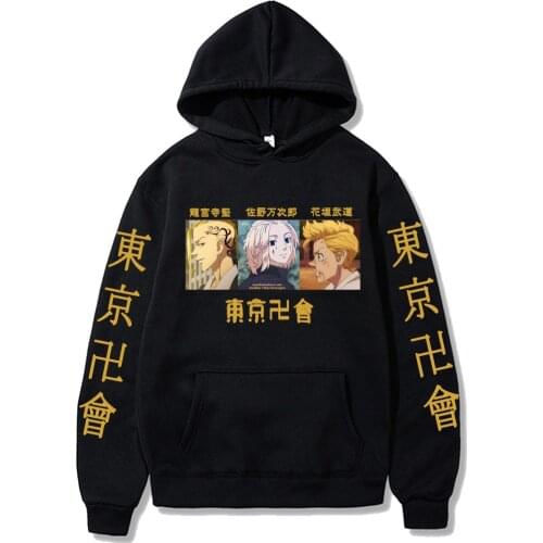 Tokyo Revengers Funny Draken/Ryuguuji Ken Hanagaki Takemichi Sano Manjiro/mikey Friend Print Hoodie Sweatshirt