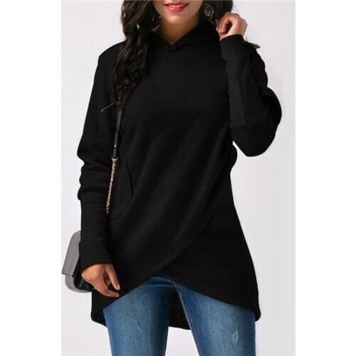 Women Hoodies Sweatshirt Autumn Winter Solid Color Long Sleeve Cloak Hoody Ladies Sudadera Mujer Female Pullover Hooded Tops