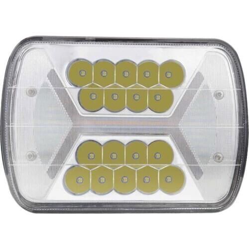 Car Headlight X Type 6000K Car Headlight Bulbs IP67 50000LM Truck Headlight 7 Inch 500W Truck Square Lamp