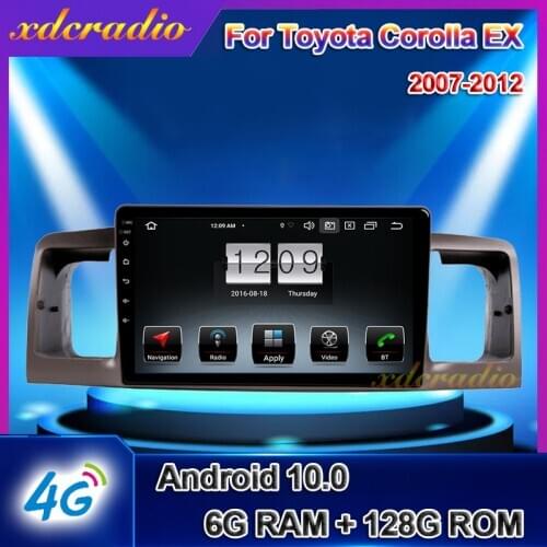 Xdcradio 9" Android 10 Car Radio For Toyota Corolla EX E120 E130 Auto DVD Multimedia Video Player GPS Navigation 6+128G Carplay