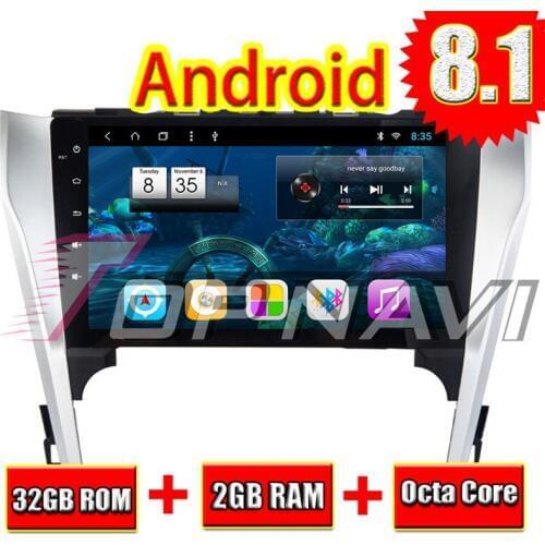 Automotive PC Media Center for Toyota CAMRY 2012 2013 2014 Android 8.1 10.1'' Topnavi Car GPS Navigation Audio NO DVD Double Din
