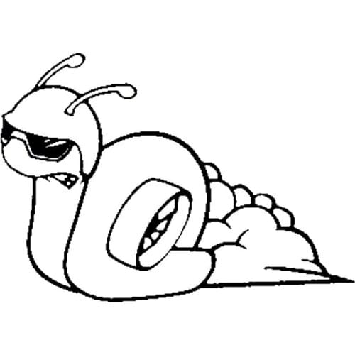 Car stying 15.2*10.8CM Fun Turbo Snail Fast JDM Car Sticker Reflective Vinyl Personalized Decal Jdm