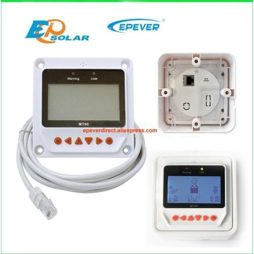 White and black color choose MT50 remote meter lcd display for solar charge controller use