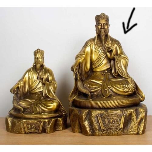 Southeast Asia Buddhism Taoism figure Hong Kong Indonesia HOME Company GOOD LUCK HUANG DAXIAN Wong tai sin God talisman statue