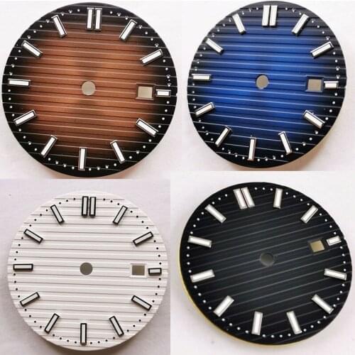 High quality 4 Colors Sterile 31.7mm Watch Dial With Date Window fit MIYOTA Automatic Movement