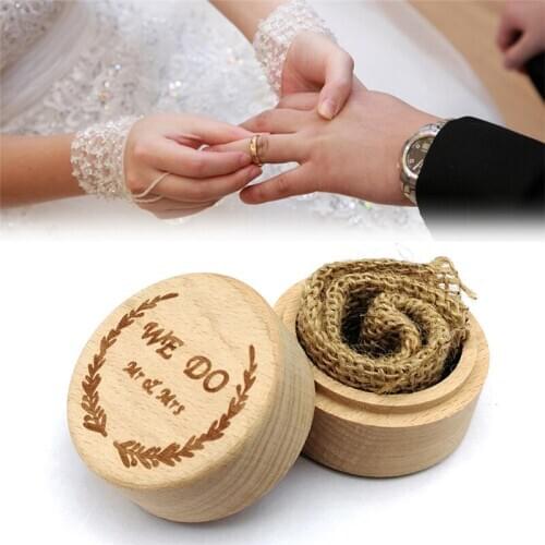 Wood Ring Box Wedding Engagement Wooden Ring Bearer Box Rustic Ring Box Holder