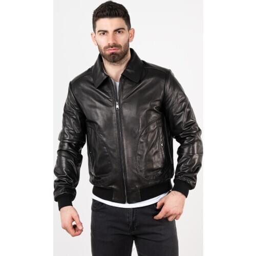 Mens Biker Jackets Deri Effect China
