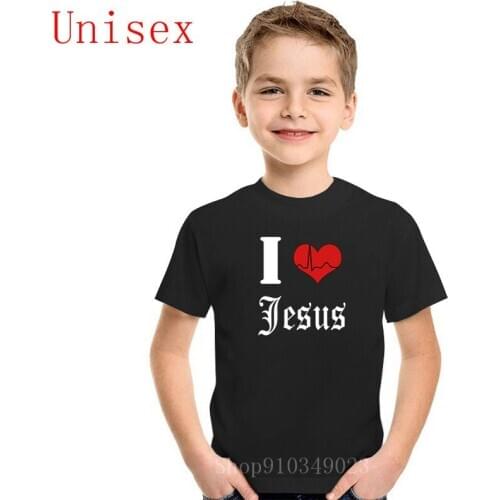 Children clothes t shirts 2020 New Style I love Jesus white kid TShirt O-Neck Style Casual Comfortable boy clothes girl clothes