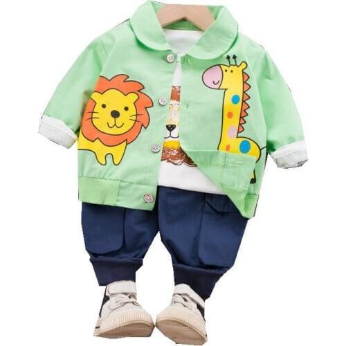 Kids Clothes Autumn Toddler 1-4 Years Old Boy Clothes New Boys and Girls Suits Long Sleeve Children Casual Sports Three-Piece