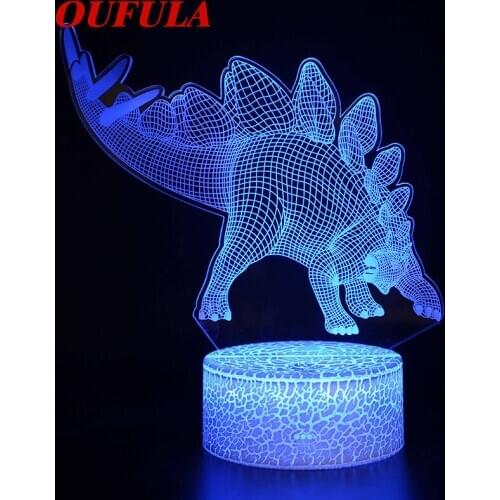 DLMH Night LED Lights Novelty 3D lamp Cute Toy Gift 7 Color Cartoon Atmosphere Lamp For Children Kids Room