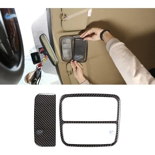 For Honda CRV 2007 2008 2009 2010 2011 Carbon Fiber Car Roof Reading Light Frame Cover Protective Trim