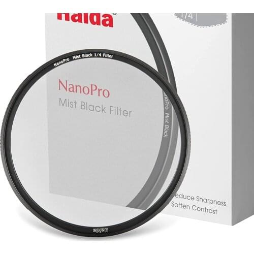 NanoPro MC Mist Black Filter 1/4 & 1/8 Soft Focus Optical Glass Lens Filter 52/58/62/67/72/77/82mm for camera