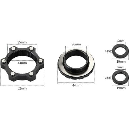 GUB Centerlock to 6-hole Adapter, Center Lock conversion 6 hole Brake Disc, Center Lock for 6 Bolt 142*12 to148*12MM