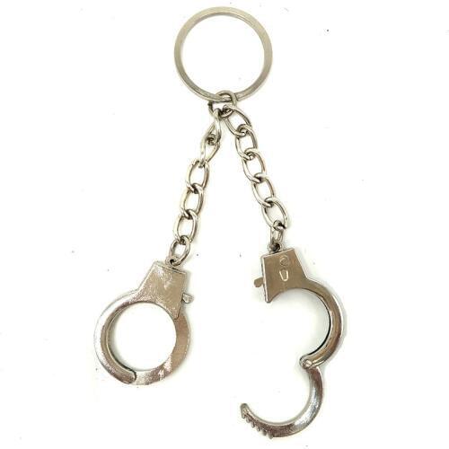 Mini Size Handcuffs Keychain Keyring Metal Creative Simulation Handcuffs Model For Car Key Chain