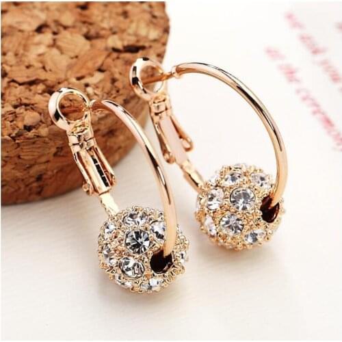 Fashion Silver Color Rhinestone Dangle Drop Earrings Shiny Earrings for Wedding Engagement Earrings Bridal Jewelry Party Gifts