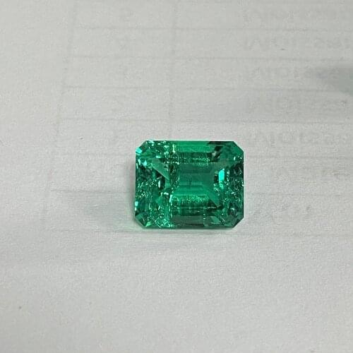 Mosangnai Lab Grown Emerald Stone 12x10 MM 5.0 Carats For Engagement Ring