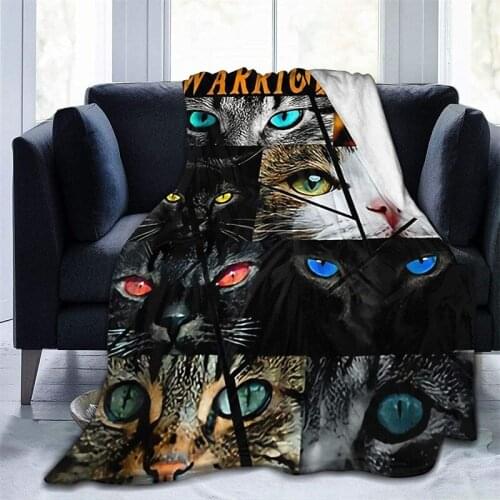 Brave cat Navajo Cubre Camara Green Throw Blanket 3D Print On Demand Sherpa Super Comfortable For Sofa Thin Quilt