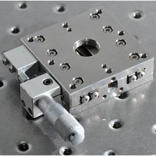 CHUO Y-axis one-dimensional stainless steel mobile stage manual high fine-tuning precision displacement sliding stage 60*60mm