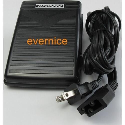 Foot Control Pedal & Cord #411646W For Bernette, Singer, Riccar, Viking, White