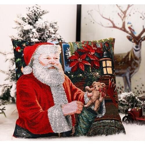 Christmas Home Decoration Pillowcase Home Decoration Christmas Fashion Holiday Mood Sofa Cushion Cover