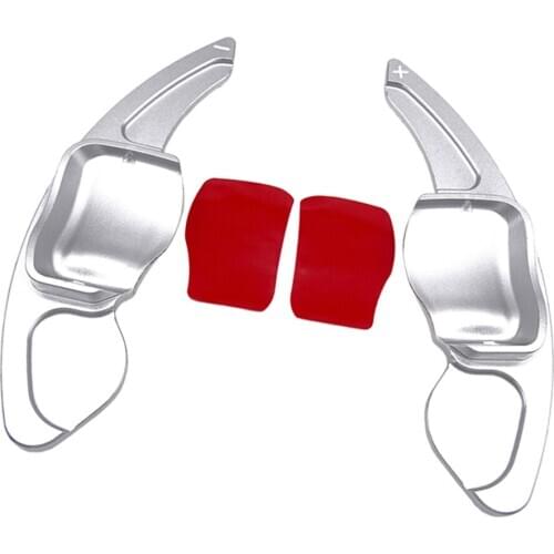 Silver Car Shift Paddle for VW Golf Golf 5 R32 GTX/Gtis/GT-TSI 2Pack