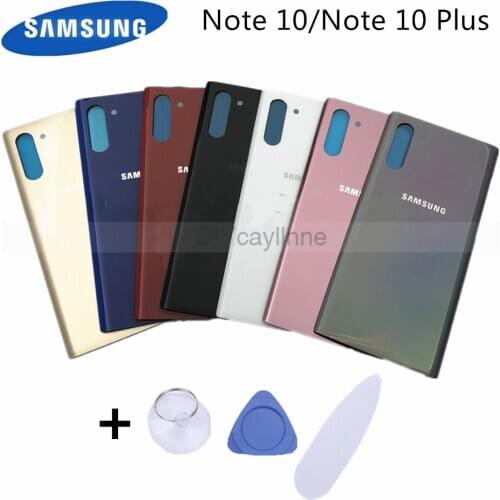 Samsung Galaxy Note 10 plus 10+ Back Battery Cover Glass Rear Door Housing Case Cover Replacement For Samsung Note10 plus