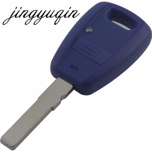 Jingyuqin 10pcs/lot Replacement Keyless Entry Remote Key Fob Shell Case Housing for Fiat Punto Doblo Bravo Blue