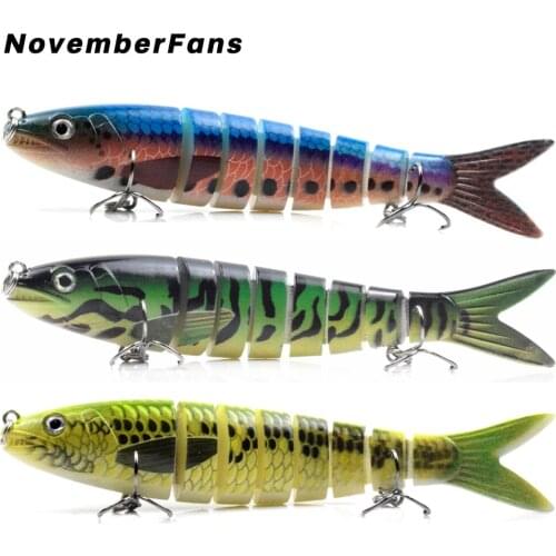 NovemberFans Sinking Wobblers 13.5cm 20g Jointed Swimbait Minnow Lures Artificial Baits Bass Pike trout Crank Fishing Tackle